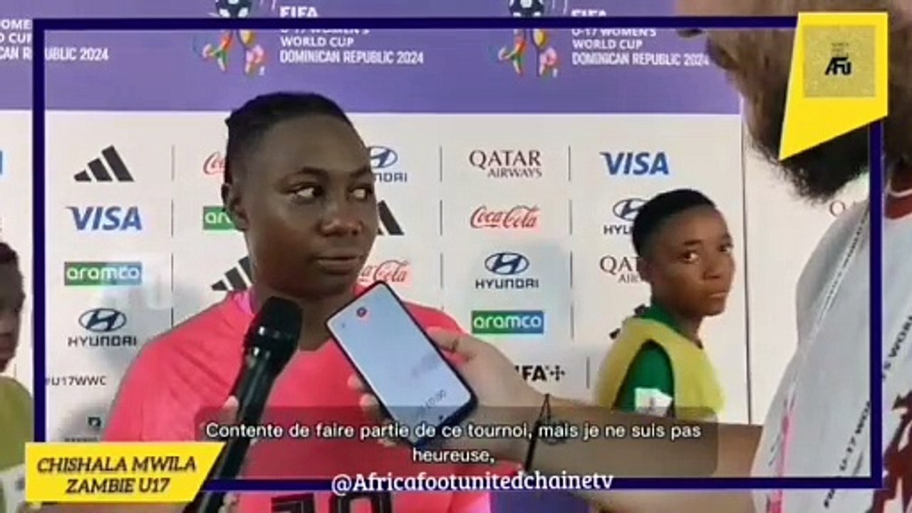 Coupe du Monde Féminine U17 République Dominicaine : La déception de la joueuse Zambienne  Chishala Mwila après la défaite contre le Brésil ⚽0️⃣-1️⃣