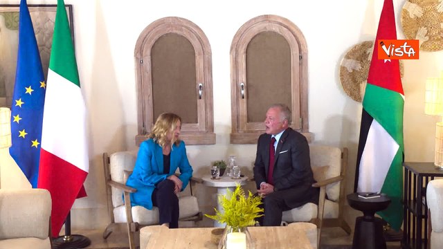 Meloni in Giordania incontra Re Abdullah II ad Aqaba
