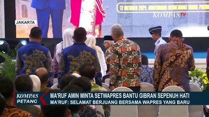 Pesan Ma'ruf Amin pada Jajaran Setwapres, Bantu Gibran dengan Sepenuh Hati