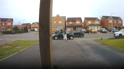 'It’s the Ting For Me!' - Man's nasty fall while heading back to front door captured on Ring camera