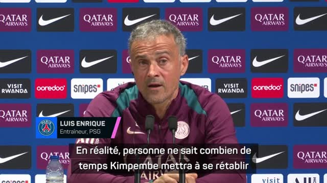 PSG - Luis Enrique : "Un plaisir d'avoir Kimpembe à l'entraînement"