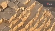 Un parachutiste survole la pyramide de Khéops en Egypte : quelque chose bouge au sommet (Vidéo)