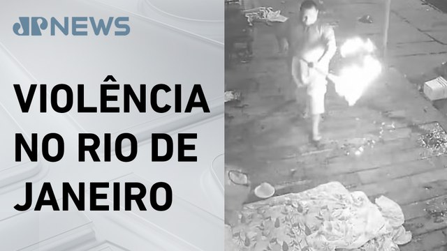Homem tenta atear fogo em homens em situação de rua em Botafogo