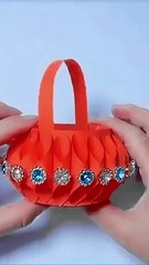 Beautiful Paper Basket DIY – Easy and Fun.