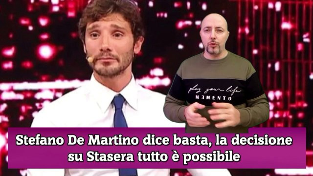 Stefano De Martino dice basta, la decisione su Stasera tutto è possibile