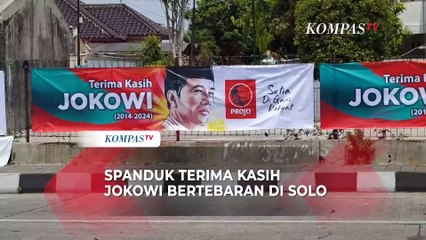 Spanduk Terima Kasih Pak Jokowi Terpasang di Area Kediamannya di Solo, Warga: Biasa Saja