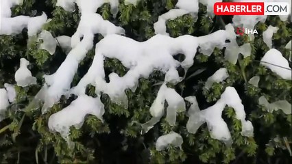 Abant Gölü'nün Yüksek Kesimlerinde Kar Yağışı Etkili Oldu