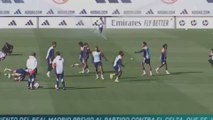 Rüdiger’s epic fall leaves the entire Real Madrid squad in hysterics