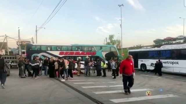 Un colectivo y un micro chocaron en la Panamericana ramal Campana Km 41