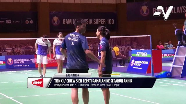 Tien Ci / Chiew Sien tepati ramalan ke separuh akhir Malaysia Super 100