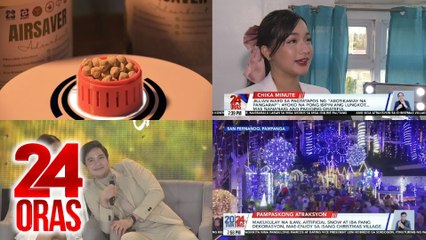 24 Oras: (Part 3) Utos na reward system sa drugwar, itinanggi ni FPRRD; Alden at Kathryn, hindi maitago ang closeness sa "Hello, Love, Again" mediacon; Makulay na ilaw, artificial snow, atbp, ma-e-enjoy sa isang christmas village, atbp.