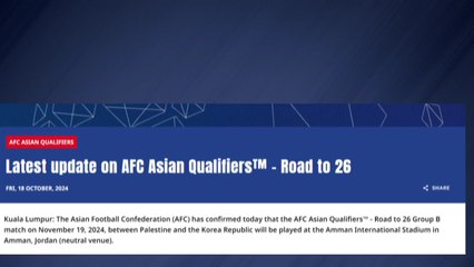 홍명보호, 11월 팔레스타인 원정은 '중립국' 요르단서 / YTN