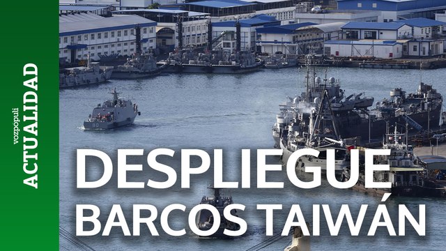 La Guardia Costera taiwanesa desplegó varios barcos patrulleros ante la presencia de buques chinos