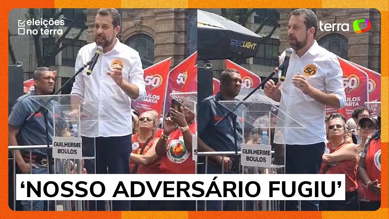 Em ‘debate com o povo’, Boulos discursa contra...