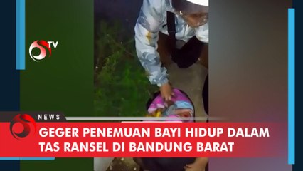 Geger Penemuan Bayi Hidup Dalam Tas Ransel di Bandung Barat