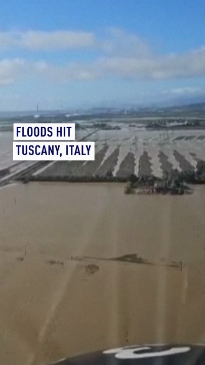 Severe flooding in Tuscany: 100 people rescued amid torrential rains