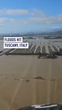 Severe flooding in Tuscany: 100 people rescued amid torrential rains