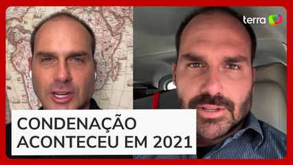 Tải video: Justiça determina penhora de bens de Eduardo Bolsonaro em caso de jornalista