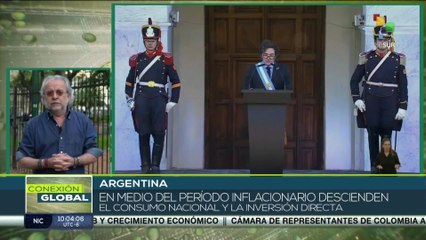 Caída económica en Argentina por las políticas neoliberales de Milei