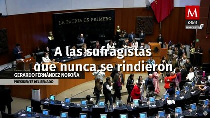 Senado conmemora 71 años del derecho al voto de la mujer