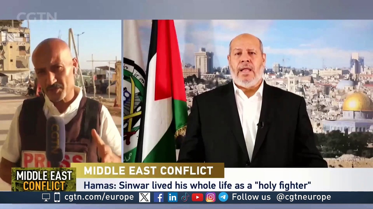 CGTN's reporter in Gaza describes reactions to the killing of Hamas' Sinwar