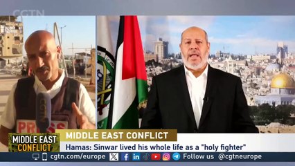 CGTN's reporter in Gaza describes reactions to the killing of Hamas' Sinwar