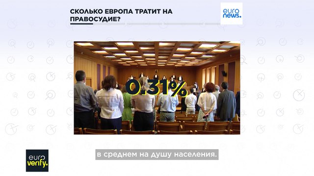 Сколько Европа тратит на правосудие?