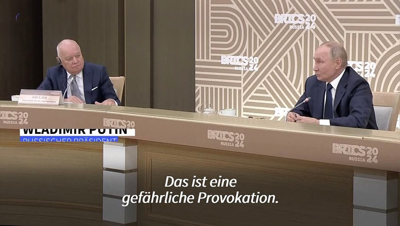 Putin: Selenskyjs Äußerungen zu Atomwaffen 'gefährliche Provokation'