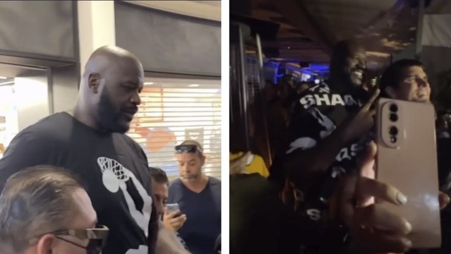 Shaquille O'Neal causa furor en su visita a México para inaugurar una de sus tiendas de tenis