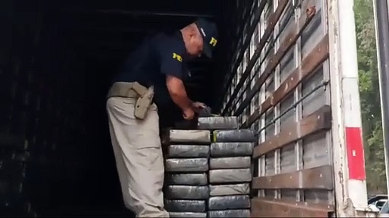 PRF apreende mais de 2 toneladas de maconha em Ponta Grossa; Caminhoneiro pegou a carga em Toledo