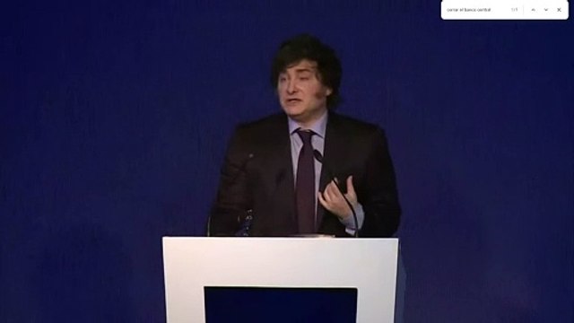 Milei reiteró la promesa de cerrar el Banco Central y dolarizar