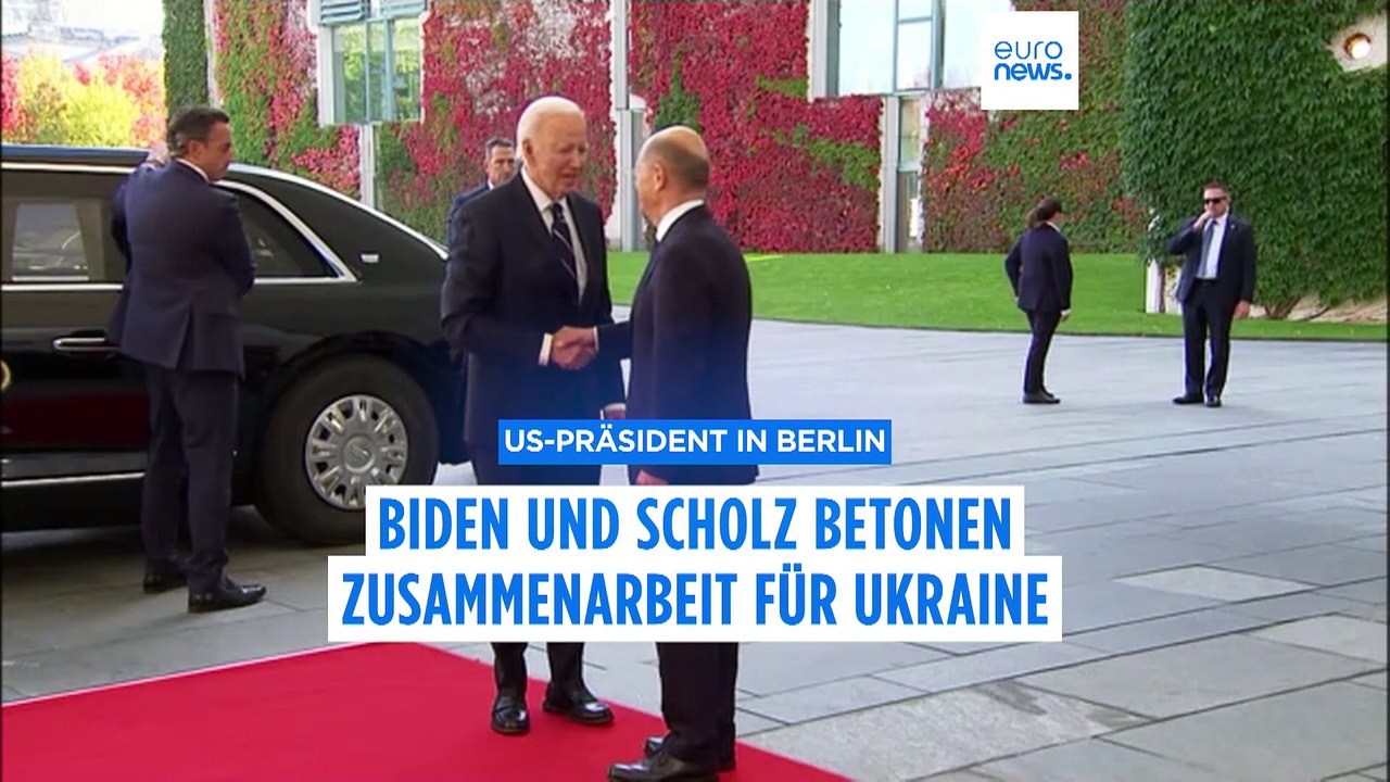 US-Präsident Joe Biden fordert bei Besuch in Berlin mehr westliche Unterstützung für die Ukraine