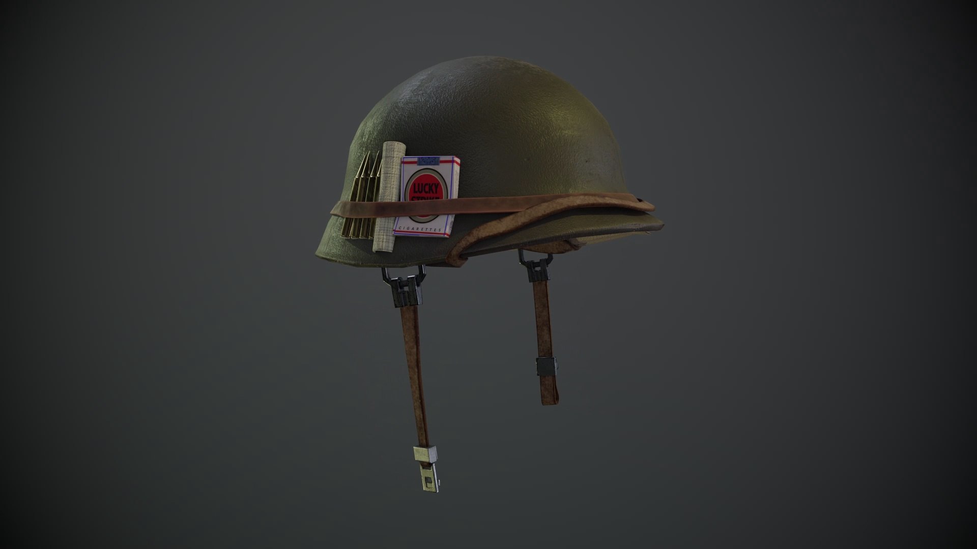 ⁣WW2 helmet - final render - maya and substance 3D - Unreal engine