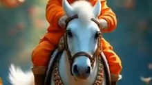 Kitty on horse