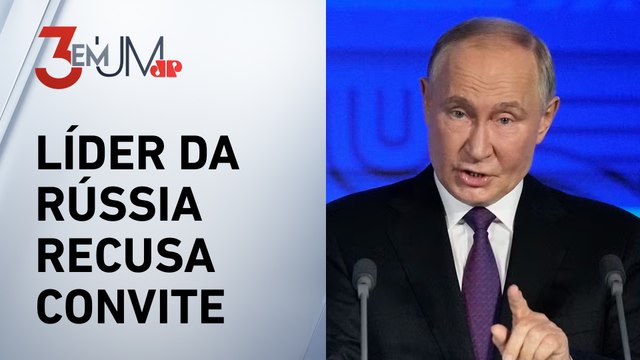 Medo da prisão? Putin afirma que não irá comparecer à Cúpula do G20 no RJ