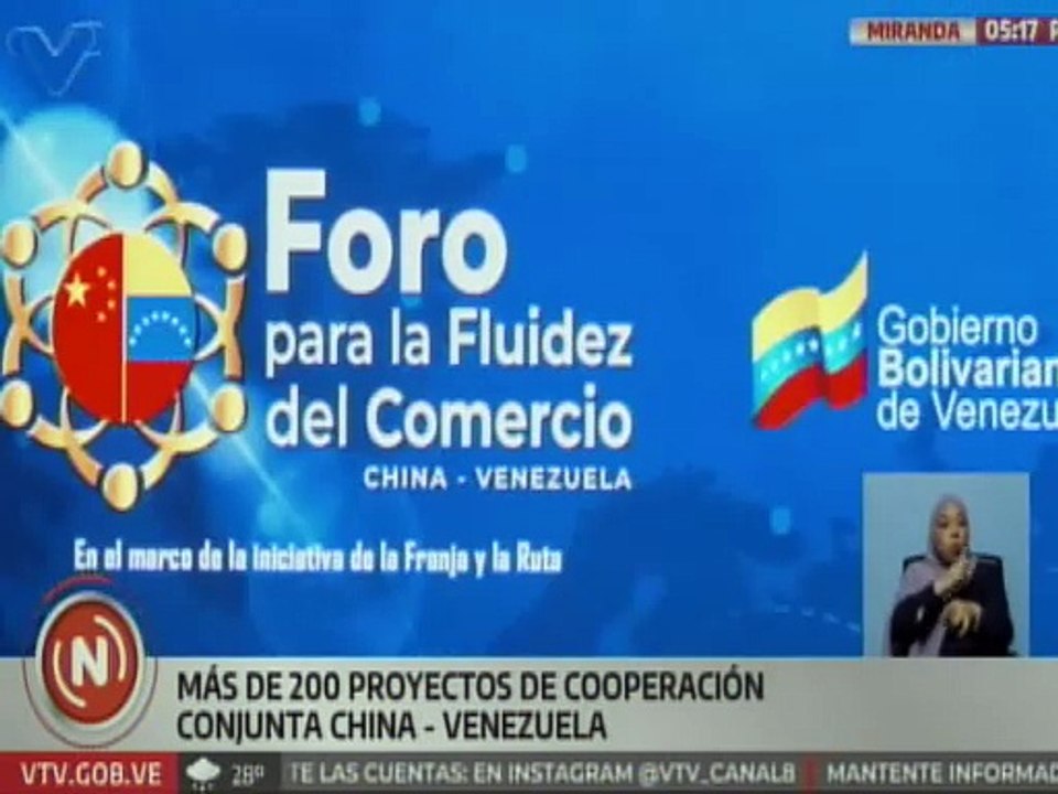 Venezuela y China fortalecen lazos de cooperación a través del Foro para la Fluidez del Comercio