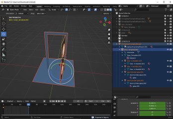 Door the 3 moons door 02 Animation