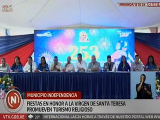 Familias mirandinas veneran con fe y devoción a la Virgen de Santa Teresa