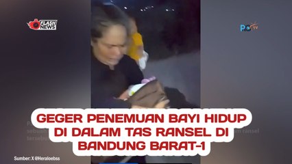 Geger Penemuan Bayi Hidup di Dalam Tas Ransel di Bandung Barat-1