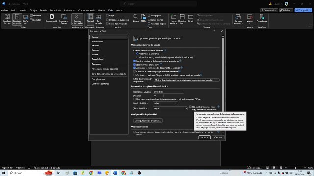 ⬜⬛ Como CAMBIAR el COLOR de HOJA en TEMA NEGRO en WORD FÁCIL y RÁPIDO