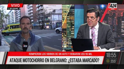  BELGRANO: ROMPIERON LOS VIDRIOS DE UN AUTO Y ROBARON U$S 95 MIL