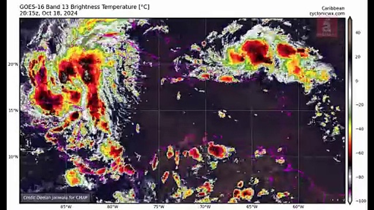 Invest 94L y 95L: Alerta de lluvias y tormentas en el Caribe y Golfo de México