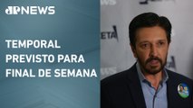 Nunes destaca prioridade de “cuidar da cidade” caso chova no dia do debate contra Boulos