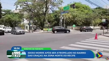 Idoso morre atropelado no bairro das Graças, Zona Norte do Recife
