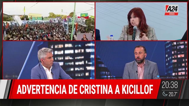 FUERTE ADVERTENCIA DE CRISTINA KIRCHNER CONTRA AXEL KICILLOF