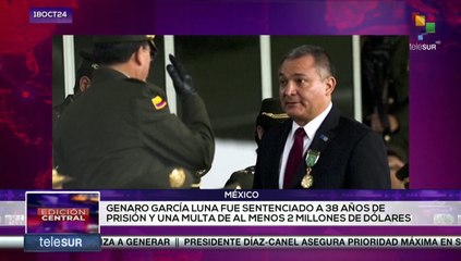 38 años de prisión y multa de 2 millones para el ex secretario de seguridad en México