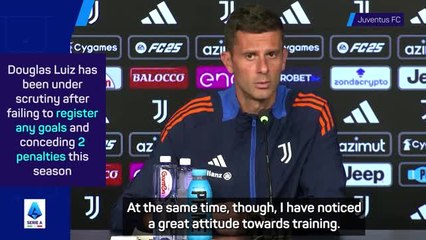 Thiago Motta happy with Douglas Luiz's reaction to criticism