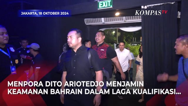 Menpora Jamin Keamanan Timnas Bahrain di Indonesia saat Laga Tandang Kualifikasi Piala Dunia 2026