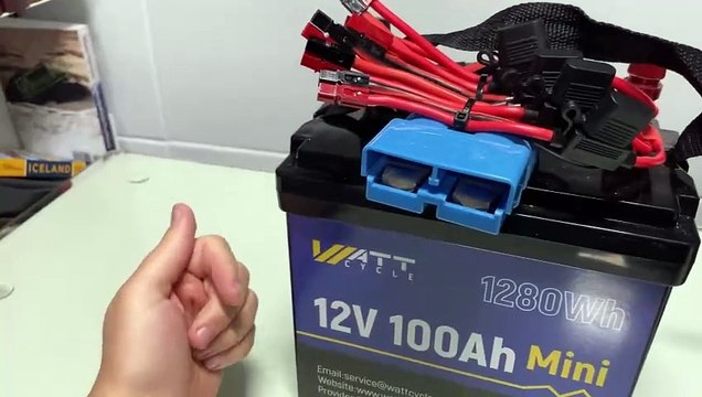 ULTRA POWER in SMALL SIZE - MINI 12v 1280wh 100ah LiFePO4 WattCycle Battery Review #wisebuyreviews