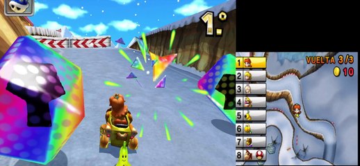 MATANDO EL TIEMPO CON MARIO KART 7. COPA HOJA 100CC. GAMEPLAY EN ESPAÑOL. #36. (RÉPASO)